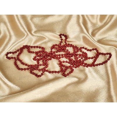 Бусы на елку "Шарик" 2,7м темный рубин 556-230 Бусы на елку "Шарик" 2,7м темный рубин 556-230