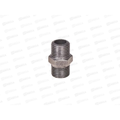 Ниппель 1/2", наружная резьба, чугун, Сантис, 000755 *300/600