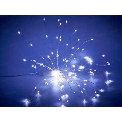 Гирлянда 30см 160 ламп &quotСфера&quot 2 режима  IP-20 белый, тип питания от батареек 183-0225