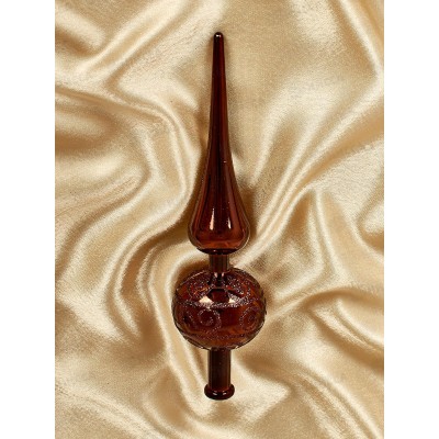 Верхушка новогодняя 23см "Волшебный узор" шоколад 201-1904 Верхушка новогодняя 23см "Волшебный узор" шоколад 201-1904