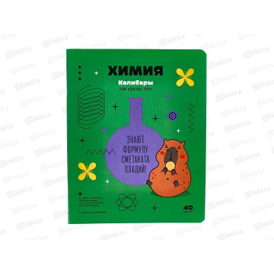 Тетрадь 40листов клетка BG "Записки школьника-химия", 12814*10/60 Тетрадь 40листов клетка BG "Записки школьника-химия", 12814*10/60