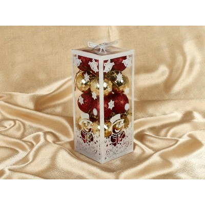 Набор шаров 20шт, 4см "Веселый праздник" красный, золотой, НУ-0467 Набор шаров 20шт, 4см "Веселый праздник" красный, золотой, НУ-0467