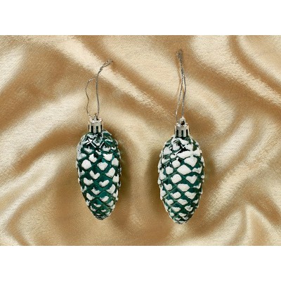 Набор елочных украшений 2шт Таинственное очарование 9см шишки 916-0635 Набор елочных украшений 2шт Таинственное очарование 9см шишки 916-0635