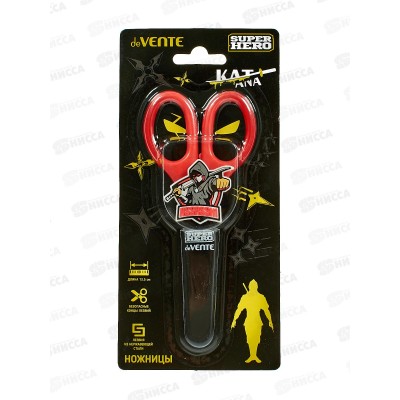 Ножницы  deVENTE SuperHero Assasin 13,5см детс в защ футляр 8010331*10 Ножницы  deVENTE SuperHero Assasin 13,5см детс в защ футляр 8010331*10