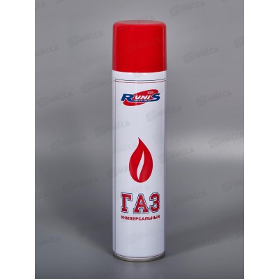Газ для зажигалок RUNIS 400мл металл баллон, белый, 1-057 *15 Газ для зажигалок RUNIS 400мл металл баллон, белый, 1-057 *15
