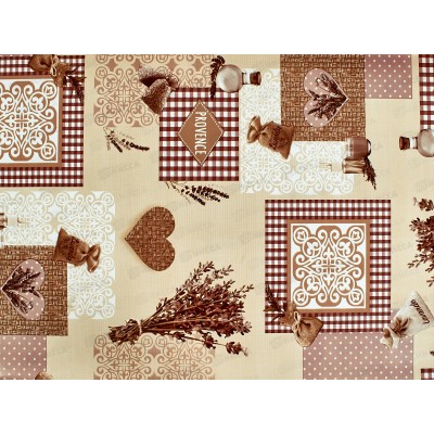 Клеенка на нетканой основе ДЕКОРАМА 1,4*20м 094С прованс бежевый Клеенка на нетканой основе ДЕКОРАМА 1,4*20м 094С прованс бежевый