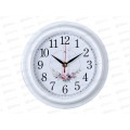 Часы настенные &quot21 Век&quot 2121-139 Венок из роз Рубин корпус белый d-21см