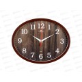 Часы настенные "21 Век" 2720-105 Структура дерева овал коричневый Рубин Часы настенные "21 Век" 2720-105 Структура дерева овал коричневый Рубин