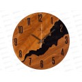 Часы настенные &quot21 Век&quot 2928-001 Лофт интерьерные из дерева Рубин