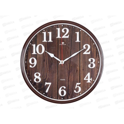 Часы настенные &quot21 Век&quot 2940-002 Эко круг коричневый Рубин