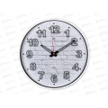 Часы настенные &quot21 Век&quot 2940-110 Кирпичи круг, белый Рубин