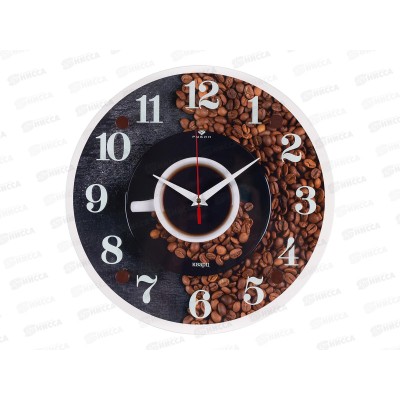 Часы настенные &quot21 Век&quot 3030-045 Черный кофе Рубин