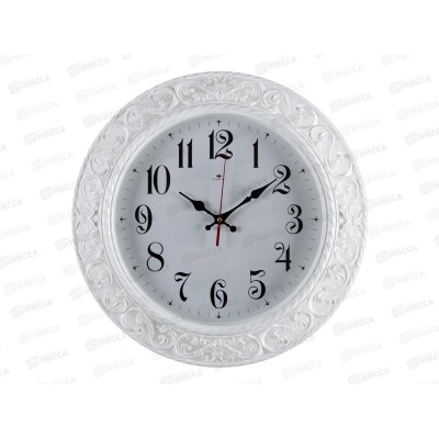 Часы настенные &quot21 Век&quot 4051-103W Классика белый Рубин