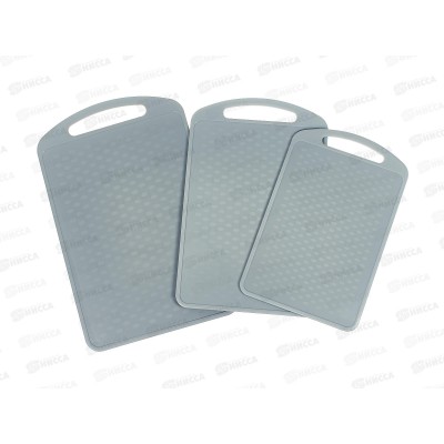 Набор разделочных досок 3шт Серый *18 ИНТ Набор разделочных досок 3шт Серый *18 ИНТ