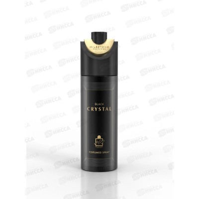 Milestone парфюмированный дезодорант женский Black Cristal 200мл *12