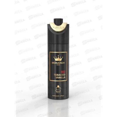 Milestone парфюмированный дезодорант unisex Monarch paris red Tonacco Van 200мл *12 Milestone парфюмированный дезодорант unisex Monarch paris red Tonacco Van 200мл *12
