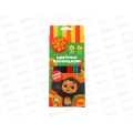 Карандаши 12 цветов МП Чебурашка, картонная упаковка, 52996 *16 Карандаши 12 цветов МП Чебурашка, картонная упаковка, 52996 *16