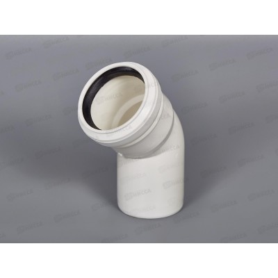 Отвод канализационный 45 градусов  50 Jakko Prestige