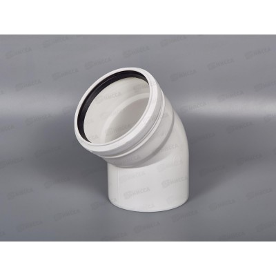 Отвод канализационный 45 градусов  110 Jakko Prestige   *40