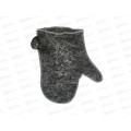 Рукавица для бани серый Бацькина баня 12002  *25