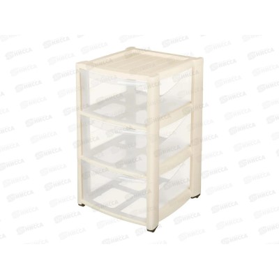 Комод 3 ящика "Амадео" на колесах Бежевый 431242807 *1 БП Комод 3 ящика "Амадео" на колесах Бежевый 431242807 *1 БП