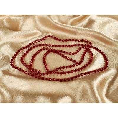 Бусы на елку "Шарики" 1,5м красный 201-0432 Бусы на елку "Шарики" 1,5м красный 201-0432