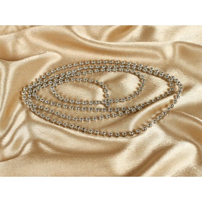 Бусы на елку "Шарики" 1,5м серебро 201-0430 Бусы на елку "Шарики" 1,5м серебро 201-0430