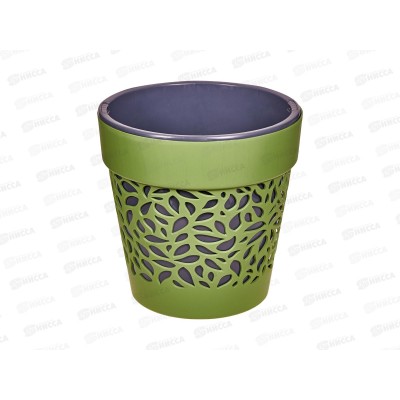 Кашпо "Блоссом" 8,3л Оливковый/Антрацит КШ-0508 *6