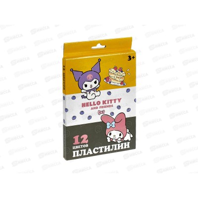 Пластилин 12цветов 240г CENTRUM Hello Kitty&friends, 71962 *20