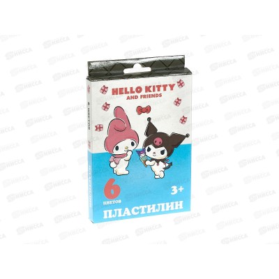 Пластилин  6цветов 120г CENTRUM Hello kitty&friends 71956