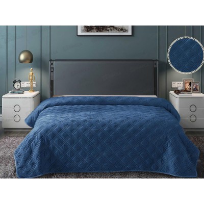 Покрывало велюр Luxori 220*240 QV Indigo 19-4118