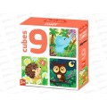Кубики &quotЗверята&quot (без обклейки) 9шт, 05494 Baby Toys