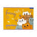 Альбом для рисования 12л Alingar "Fanny cat" скрепка мелов.картон AL10757 *60 Альбом для рисования 12л Alingar "Fanny cat" скрепка мелов.картон AL10757 *60