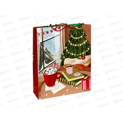 Пакет бумажный подарочный Новый Год 33*42,5*10 0195.180