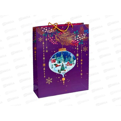 Пакет бумажный подарочный Новый Год 33*42,5*10 0195.194