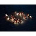 Гирлянда 2м &quotДед Мороз&quot 20 LED 1 режим теплый белый, тип питания от батареек 183-0402