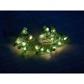 Гирлянда 2м "Елочка новогодняя" 20 LED 1 режим теплый белый, тип питания от батареек 183-0404 Гирлянда 2м "Елочка новогодняя" 20 LED 1 режим теплый белый, тип питания от батареек 183-0404