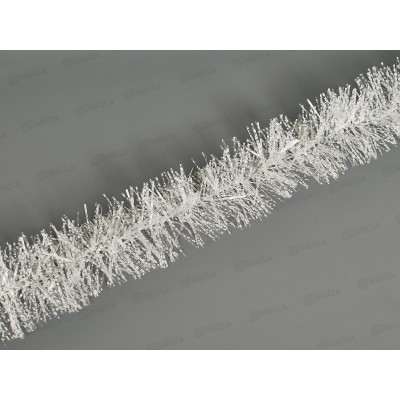 Мишура "Хлопья снега" 2м 7см белый 215-665 Мишура "Хлопья снега" 2м 7см белый 215-665