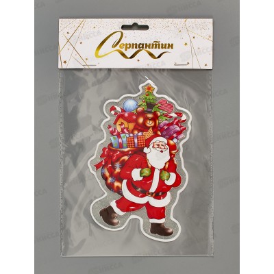 Наклейка на стекло  "Море подарков" 15*20см 185-0812