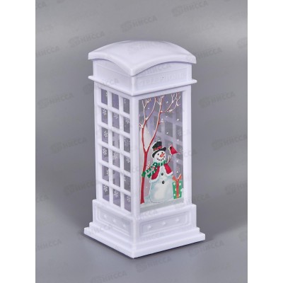 Сувенир &quotТелефонная будка&quot 5,2*11,5см белый 196-0775