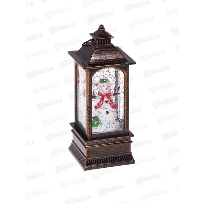 Сувенир &quotФонарь-Веселый Снеговик&quot 12,8*5,4см 196-0395