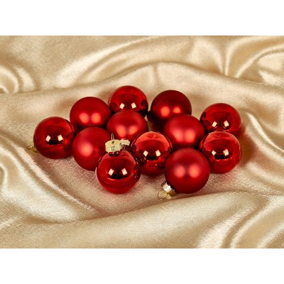 Набор шаров 12шт, 4см стекло, 92664 Набор шаров 12шт, 4см стекло, 92664