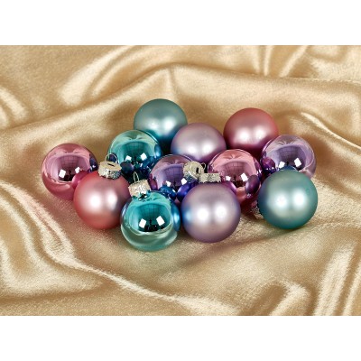 Набор шаров 12шт, 4см стекло, 92665 Набор шаров 12шт, 4см стекло, 92665