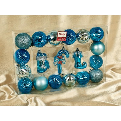 Набор шаров 19шт (7см-3шт, 6см-16шт) в ассортименте, 92911 Набор шаров 19шт (7см-3шт, 6см-16шт) в ассортименте, 92911