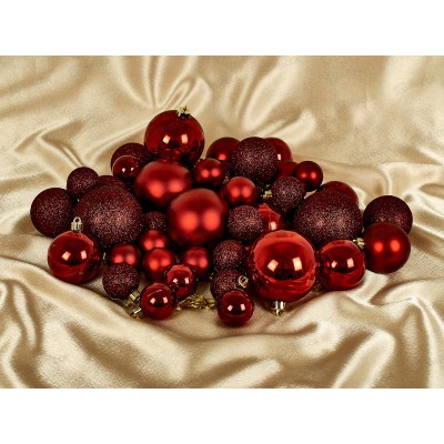 Набор шаров 46шт (8см-6шт, 6см-16шт, 4см-24шт), 91362 Набор шаров 46шт (8см-6шт, 6см-16шт, 4см-24шт), 91362