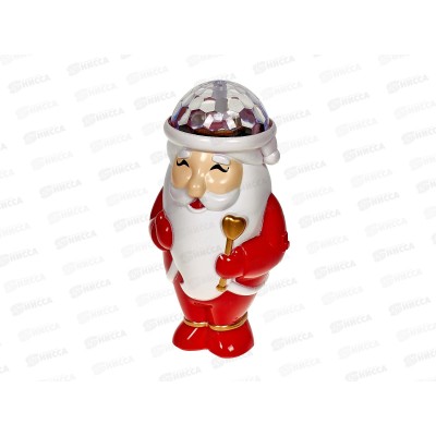 Дед Мороз на батарейках (3шт АА не в компл.) свет, звук, 7,5х15х8,5см, 91714 Дед Мороз на батарейках (3шт АА не в компл.) свет, звук, 7,5х15х8,5см, 91714