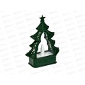 Сувенир "Волшебная елочка" 12,5*16,5см зелен с подсв 700-0724