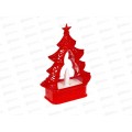 Сувенир &quotВолшебная елочка&quot 12,5*16,5см красн с подсв 700-0725