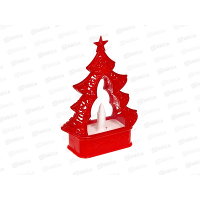 Сувенир &quotВолшебная елочка&quot 12,5*16,5см красн с подсв 700-0725