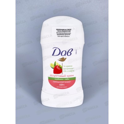 ДАВ дезодорант Клубника Лайм стик 40мл *6/30